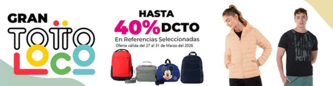 Catálogo Los Tres Elefantes | Gran Totto Hasta 40% OFF | 2026-03-30T00:00:00.000Z - 2026-03-31T00:00:00.000Z