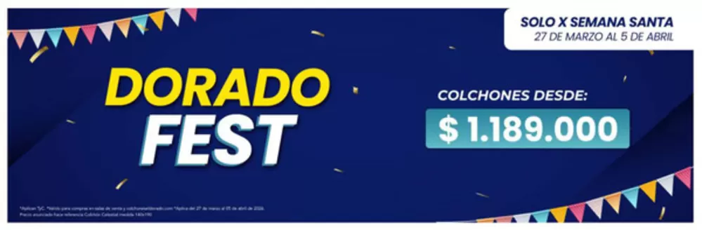 Catálogo Colchones El Dorado | Dorado Fest | 2026-03-30T00:00:00.000Z - 2026-04-06T00:00:00.000Z