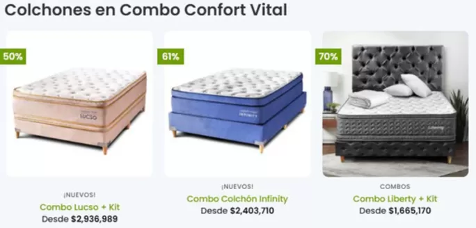 Catálogo Confort Vital | Combos en Oferta | 2026-03-30T00:00:00.000Z - 2026-04-06T00:00:00.000Z
