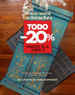 Catálogo Cachivaches | Esta Semana Santa Todo 20% OFF | 2026-03-30T00:00:00.000Z - 2026-04-05T00:00:00.000Z