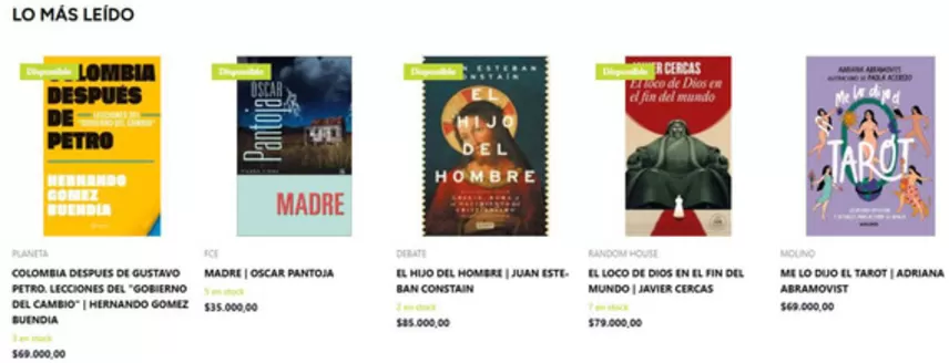 Catálogo Tango Discos | Lo más leído | 2026-03-30T00:00:00.000Z - 2026-04-05T00:00:00.000Z