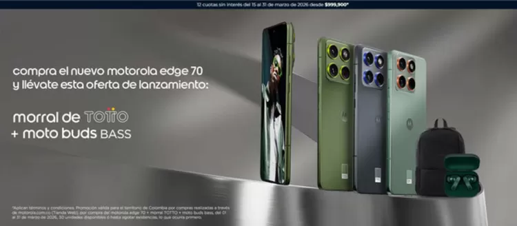 Catálogo Motorola | Promociones | 2026-03-30T00:00:00.000Z - 2026-03-31T00:00:00.000Z