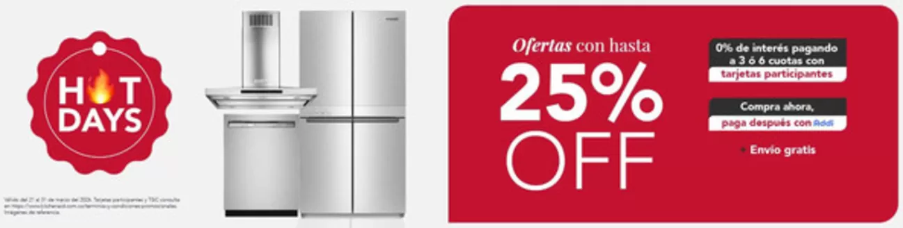 Catálogo KitchenAid | Hot Days Hasta 25% OFF y 30% OFF | 2026-03-30T00:00:00.000Z - 2026-03-31T00:00:00.000Z