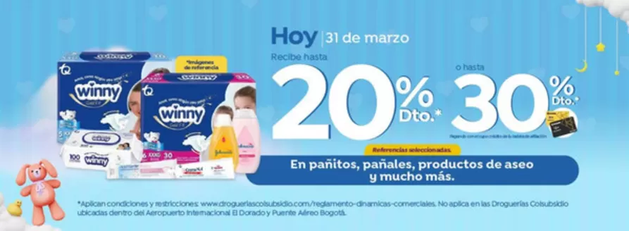 Catálogo Droguerías Colsubsidio | Hoy Recibe Hasta 20% OFF o Hasta 30% OFF con el cupon Credito | 2026-03-31T00:00:00.000Z - 2026-03-31T00:00:00.000Z