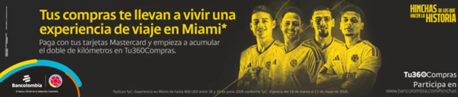 Catálogo Bancolombia en Tuluá | Ofertas Bancolombia | 2026-03-18T00:00:00.000Z - 2026-05-12T00:00:00.000Z