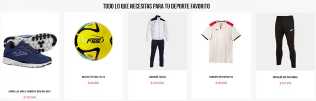 Catálogo FSS | Todo lo que necesitas para tu deporte favorito | 2026-03-31T00:00:00.000Z - 2026-04-07T00:00:00.000Z