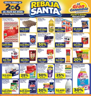 Catálogo La Gran Colombia en Girardot | Rebaja Santa | 2026-04-02T00:00:00.000Z - 2026-04-06T00:00:00.000Z
