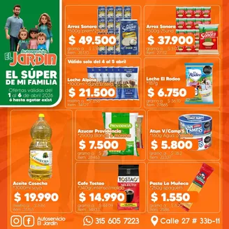 Catálogo Autoservicio El Jardín | Ofertas Autoservicio El Jardín | 2026-04-01T00:00:00.000Z - 2026-04-06T00:00:00.000Z