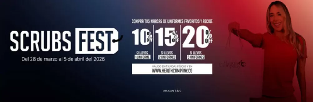 Catálogo Health company en Popayán | Scrubs Fest con Ofertas | 2026-04-03T00:00:00.000Z - 2026-04-05T00:00:00.000Z