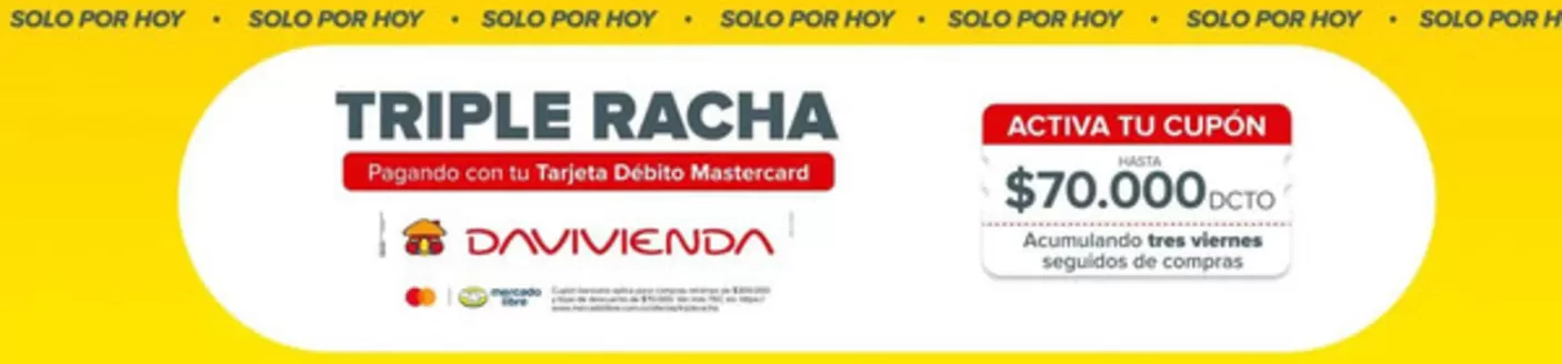 Catálogo Mercado Libre | Solo por Hoy Activa tu Cupon $70.000 | 2026-04-03T00:00:00.000Z - 2026-04-03T00:00:00.000Z