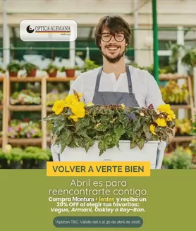 Catálogo Óptica Alemana | Compra montura + lentes con 20% OFF | 2026-04-07T00:00:00.000Z - 2026-04-30T00:00:00.000Z