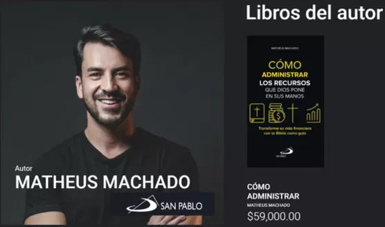 Catálogo Librería San Pablo en Pamplona | Matheus Machado, Como administrar los Recursos $59,000.00 | 2026-04-07T00:00:00.000Z - 2026-04-30T00:00:00.000Z