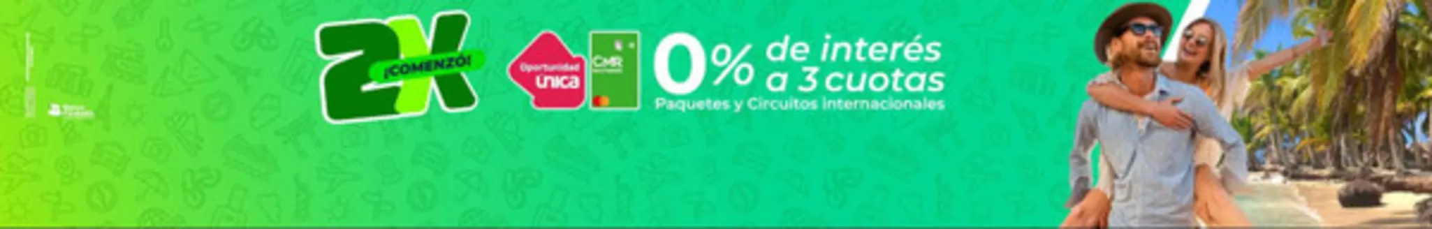 Catálogo Viajes Falabella en Sincelejo | 2X Un Viaje el Doble de Bueno | 2026-04-08T00:00:00.000Z - 2026-04-15T00:00:00.000Z