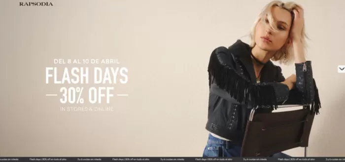 Catálogo Rapsodia | Flash Days 30% OFF | 2026-04-09T00:00:00.000Z - 2026-04-10T00:00:00.000Z