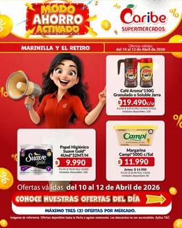 Catálogo Caribe Supermercados | Ofertas para cazadores de gangas | 2026-04-10T00:00:00.000Z - 2026-04-12T00:00:00.000Z