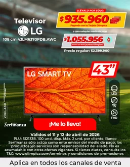 Catálogo Olímpica en Ciénega | Gangas exclusivas | 2026-04-11T00:00:00.000Z - 2026-04-12T00:00:00.000Z