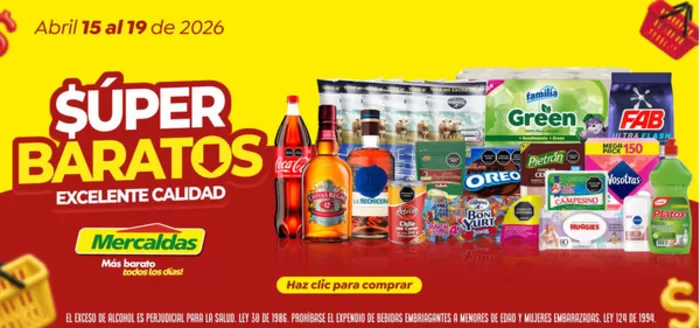 Catálogo Mercaldas en Aguazul | Gran variedad de ofertas | 2026-04-15T00:00:00.000Z - 2026-04-19T00:00:00.000Z