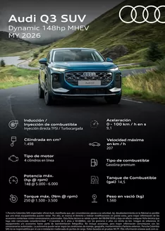 Catálogo Audi en Puerto Gaitán | AUDI Q3 MHEV DYNAMIC nuevo | 2026-04-16T00:00:00.000Z - 2026-04-30T00:00:00.000Z