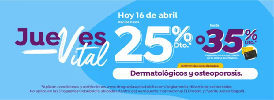 Catálogo Droguerías Colsubsidio en Pivijay | Excelente oferta para cazadores de gangas | 2026-04-16T00:00:00.000Z - 2026-04-16T00:00:00.000Z