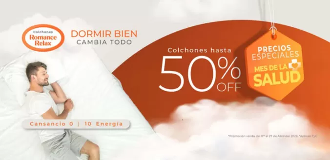 Catálogo Colchones Romance Relax en Sabaneta | Ofertas Especiales, Hasta 50% OFF | 2026-04-16T00:00:00.000Z - 2026-04-27T00:00:00.000Z