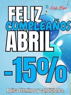 Catálogo Lindo Hogar en Aguadas | Ofertas -15% OFF | 2026-04-17T00:00:00.000Z - 2026-04-30T00:00:00.000Z
