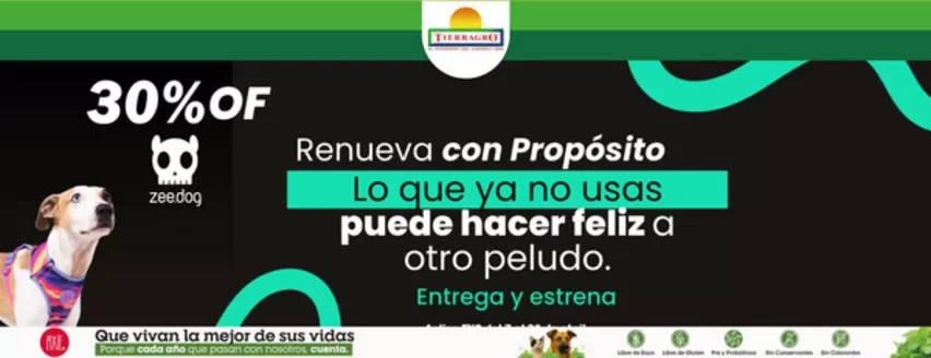 Catálogo Tierragro | Con 30% Off, entrega un accesorio y estrena ZEE.DOG  | 2026-04-17T00:00:00.000Z - 2026-04-30T00:00:00.000Z