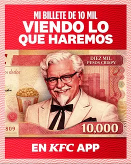 Catálogo KFC | Ese billete de 10Mil con las promos que trae KFC | 2026-04-17T00:00:00.000Z - 2026-04-19T00:00:00.000Z