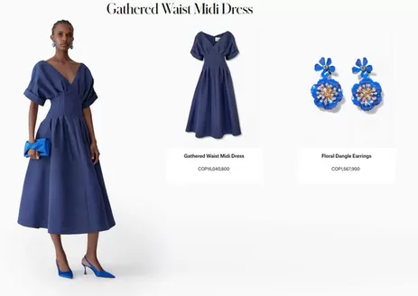 Catálogo Carolina Herrera | Gathered Waist Midi Dress | 2026-04-20T00:00:00.000Z - 2026-05-05T00:00:00.000Z