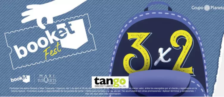 Catálogo Tango Discos en Puente Aranda | Booket Fest 3X2 | 2026-04-22T00:00:00.000Z - 2026-04-30T00:00:00.000Z