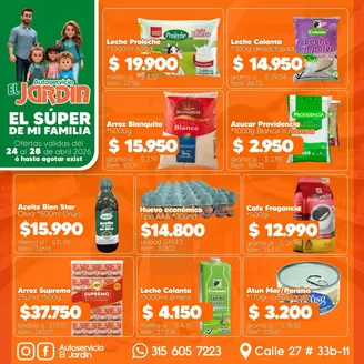 Catálogo Autoservicio El Jardín en Caucasia | Ofertas Autoservicio El Jardín | 2026-04-24T00:00:00.000Z - 2026-04-28T00:00:00.000Z