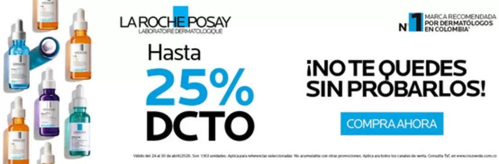 Catálogo Cruz verde | Ofertas principales y descuentos | 2026-04-24T00:00:00.000Z - 2026-04-30T00:00:00.000Z