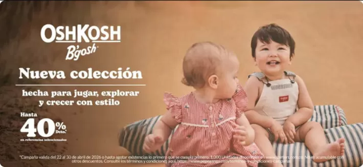 Catálogo Carter's | Nueva Colección Hasta 40% OFF, Miles de prendas desde $29.900 | 2026-04-27T00:00:00.000Z - 2026-04-30T00:00:00.000Z