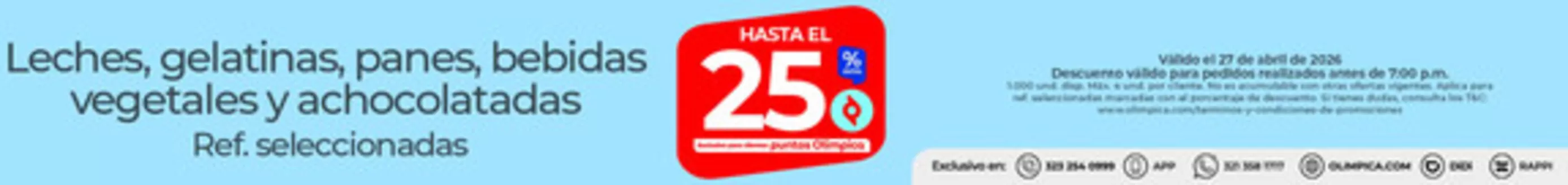 Catálogo Olímpica | Ofertas principales para todos los clientes | 2026-04-27T00:00:00.000Z - 2026-04-27T00:00:00.000Z