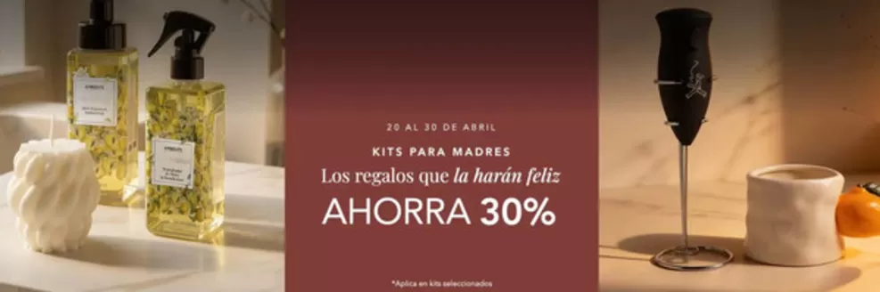 Catálogo Ambiente Gourmet | Los regalos que la haran feliz 30% OFF | 2026-04-27T00:00:00.000Z - 2026-04-30T00:00:00.000Z