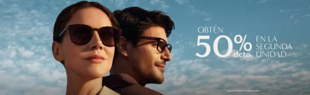 Catálogo Ópticas GMO | Obten 50% OFF en la segundo unidad | 2026-04-28T00:00:00.000Z - 2026-04-30T00:00:00.000Z