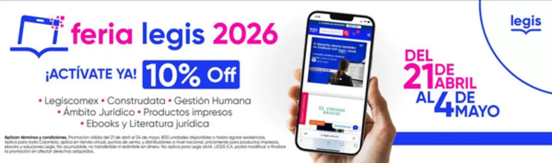 Catálogo Legis en Montería | Ofertas | 2026-04-29T00:00:00.000Z - 2026-05-04T00:00:00.000Z