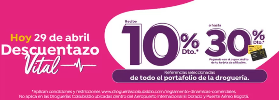 Catálogo Droguerías Colsubsidio en San Pelayo | Excelente oferta para cazadores de gangas | 2026-04-29T00:00:00.000Z - 2026-04-29T00:00:00.000Z