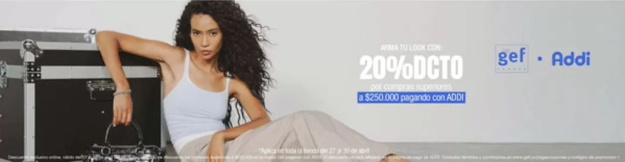 Catálogo Gef en San Pelayo | Amar tu Look Hasta 20% OFF | 2026-04-29T00:00:00.000Z - 2026-04-30T00:00:00.000Z