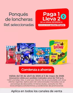 Catálogo Olímpica | Ofertas para cazadores de gangas | 2026-04-30T00:00:00.000Z - 2026-05-03T00:00:00.000Z