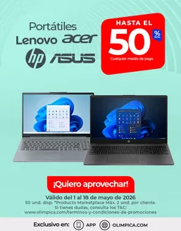 Catálogo Olímpica en Sopetrán | Ofertas y promociones actuales | 2026-05-01T00:00:00.000Z - 2026-05-18T00:00:00.000Z
