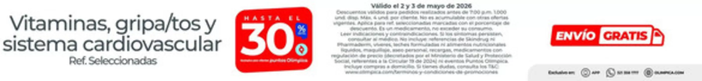 Catálogo Olímpica en Bosconia | Excelente oferta para cazadores de gangas | 2026-05-02T00:00:00.000Z - 2026-05-03T00:00:00.000Z
