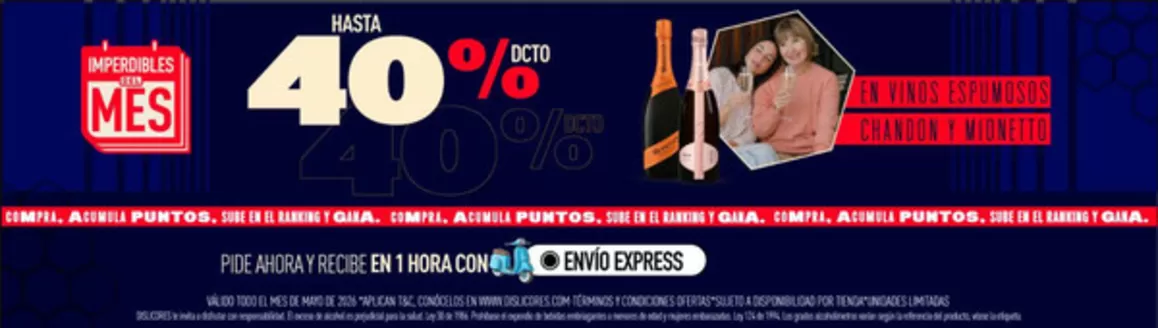 Catálogo Dislicores | Imperdibles del mes Hasta 40% OFF | 2026-05-06T00:00:00.000Z - 2026-05-31T00:00:00.000Z