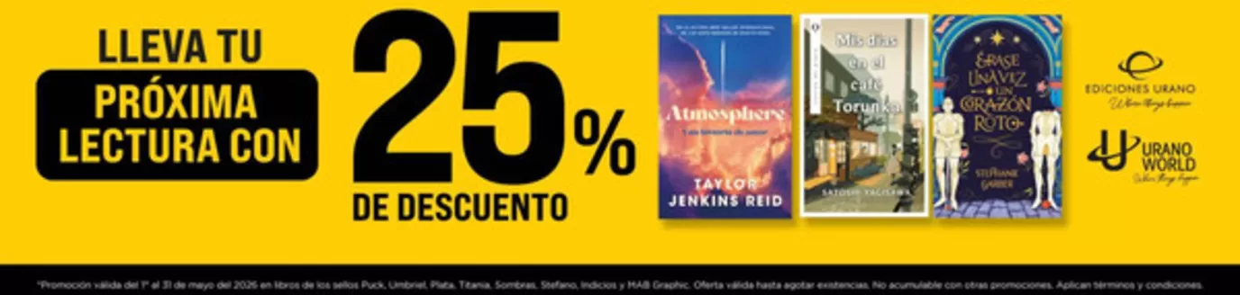 Catálogo Librería Nacional | Lleva tu próxima lectura con 25% OFF, i Mayo de Envios Gratis | 2026-05-07T00:00:00.000Z - 2026-05-31T00:00:00.000Z