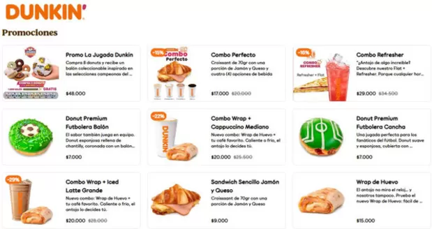 Catálogo Dunkin Donuts en Barrancabermeja | Promociones | 2026-05-08T00:00:00.000Z - 2026-05-15T00:00:00.000Z