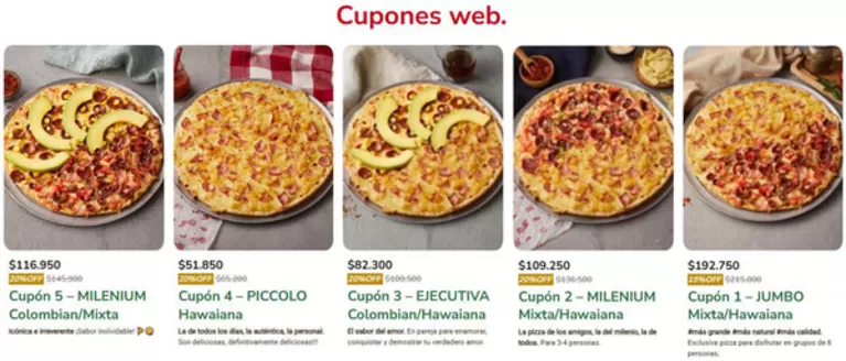 Catálogo Pizzas Piccolo en Barrancabermeja | Ofertas | 2026-05-08T00:00:00.000Z - 2026-05-15T00:00:00.000Z
