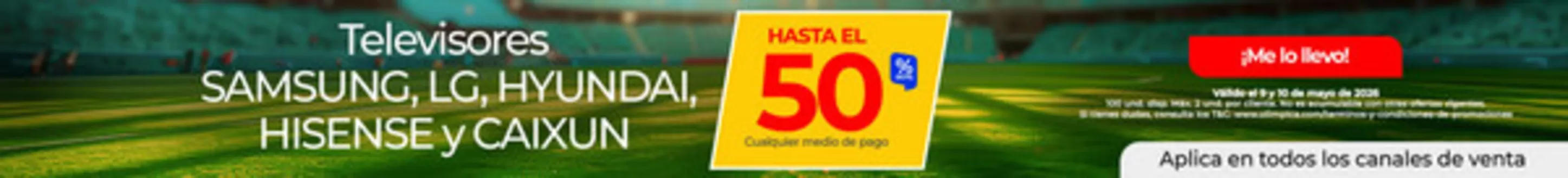 Catálogo Olímpica | Ofertas especiales para ti | 2026-05-09T00:00:00.000Z - 2026-05-10T00:00:00.000Z