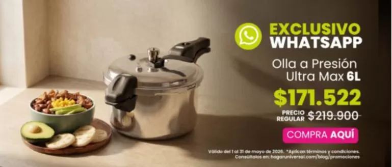 Catálogo Hogar Universal | Excelente oferta para cazadores de gangas | 2026-05-01T00:00:00.000Z - 2026-05-31T00:00:00.000Z