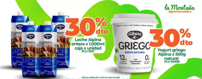 Catálogo La Montaña agromercados en Popayán | Ofertas Especiales Hasta 30% OFF | 2026-05-11T00:00:00.000Z - 2026-05-15T00:00:00.000Z
