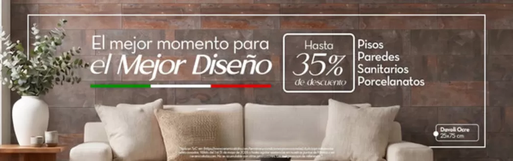 Catálogo Cerámica Italia | El Mejor Diseño Hasta 35% OFF | 2026-05-13T00:00:00.000Z - 2026-05-31T00:00:00.000Z