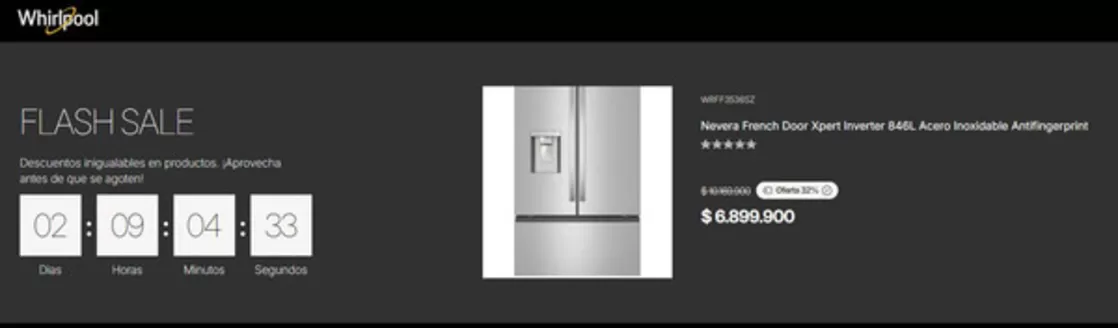 Catálogo Whirlpool | Flash Sale | 2026-05-14T00:00:00.000Z - 2026-05-16T00:00:00.000Z